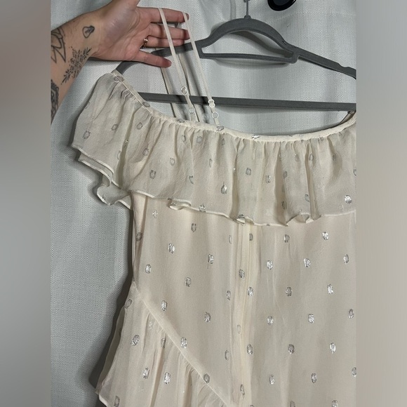 House of Harlow x Revolve Ivory White Layered Midi Dress Small - Picture 9 of 10